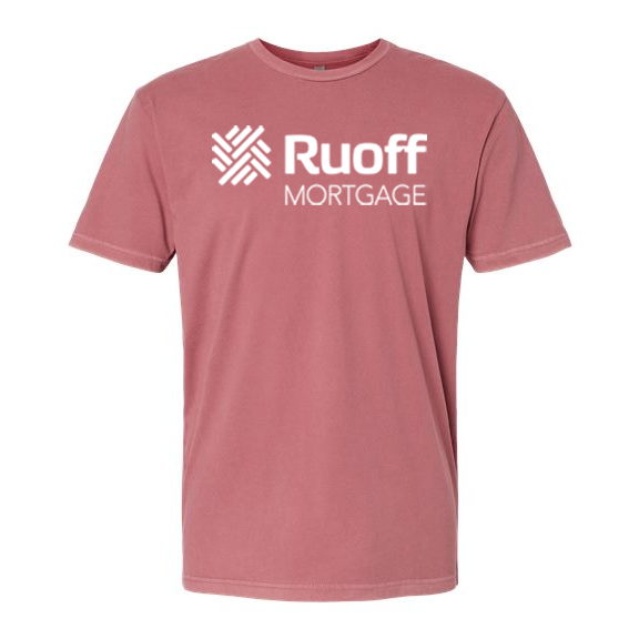 Next Level Soft Wash T-shirt- Logo Drop- Washed Mauve