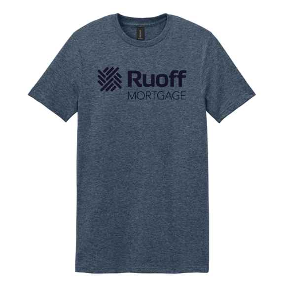 Gildan Softstyle T-shirt- Logo Drop- Heather Navy
