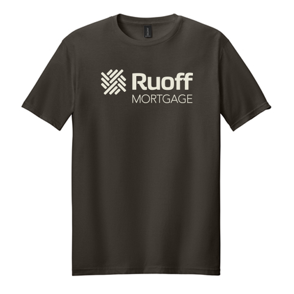 Gildan Softstyle T-shirt- Logo Drop- Dark Chocolate