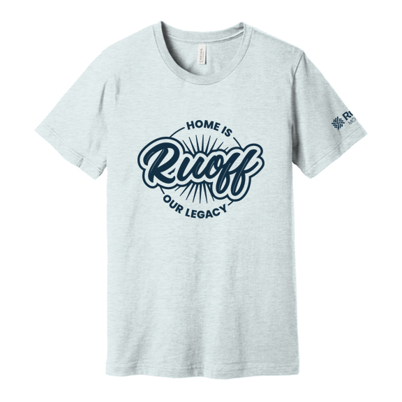 Home is our Legacy- Specialty Tee- Heather Prism Ice Blue