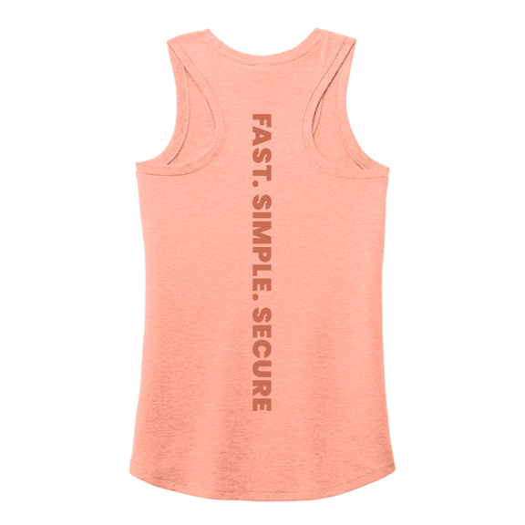 Fast, Simple, Secure- Specialty Tank- Heathered Dusty Peach