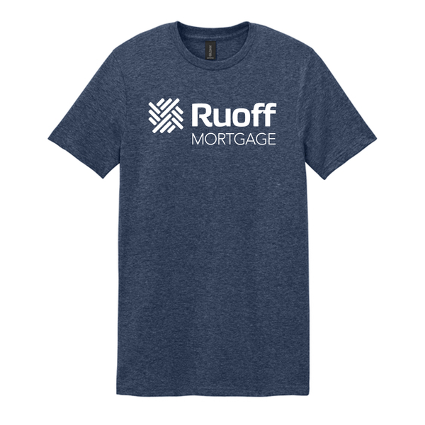 Gildan Softstyle T-shirt- Logo Drop- Heather Navy