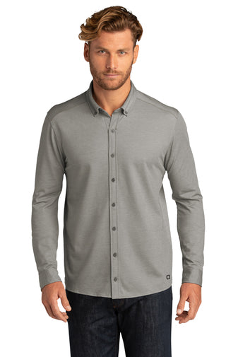 OGIO Code Stretch Long Sleeve Button Up