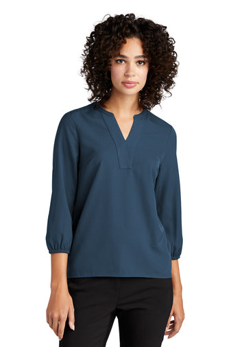 Women's Mercer + Mettle Stretch Crepe 3/4 Sleeve Blouse