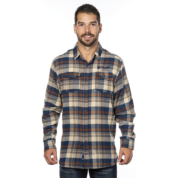 Burnside Yarn Dyed Long Sleeve Flannel Shirt